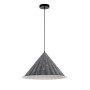 Изображение Светильник подвесной Levistella 8051888-1 (460) C44+WH черная, плафон серый ИМ Light-Deco 
