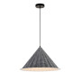 Изображение Светильник подвесной Levistella 8051888-1 (460) C44+WH черная, плафон серый ИМ Light-Deco 1 