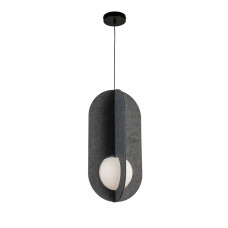 Светильник подвесной декоративный Levistella 805188-1 (300) C38 черный, плафон графитовый + белый