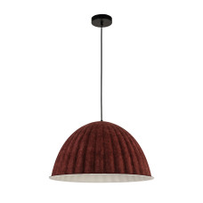 Светильник подвесной Levistella 8051890-1 (550) C37+WH черная, плафон бордовий