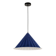 Светильник подвесной Levistella 8051888-1 (460) C31+WH черная, плафон синий