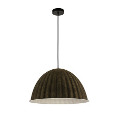 Светильник подвесной Levistella 8051890-1 (550) C35+WH черная, плафон темно-оливковый