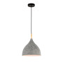 Изображение Светильник подвесной Levistella 8051388-1 (300) C04+WH черная, плафон серый ИМ Light-Deco 1 