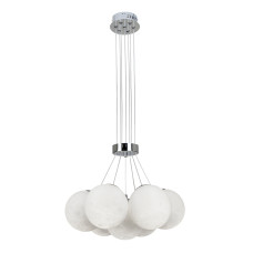 Світильник підвісний, 3D кулі (пучок) Levistella 782150F-7 CH хром, плафони білі