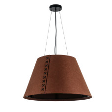 Светильник подвесной с абажуром Levistella 8051998-1 (600) C35 черная + коричневый