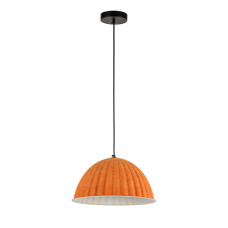 Светильник подвесной Levistella 8051890-1 (350) C23+WH черная, плафон оранжевый