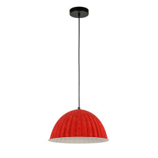 Светильник подвесной Levistella 8051890-1 (350) C16+WH черная, плафон красный