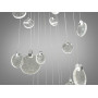 Изображение Люстра підвіс LED каскадна 32 Вт хром 5 м² ИМ Light-Deco 2 