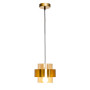 Изображение Светильник подвесной Levistella 7841015-2 GAB бронза, плафон янтарный ИМ Light-Deco 1 