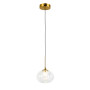 Зображення Світильник підвісний світлодіодний LED Levistella 800P3308S-1led (150*120) CL бронза, плафон прозорий ИМ Light-Deco 1 