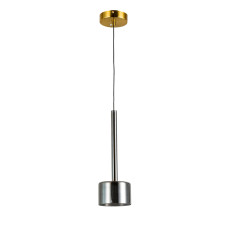 Світильник підвісний світлодіодний LED Levistella 800P3307-1led (120*380) SM бронза, плафон димчастий