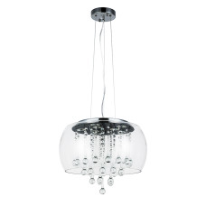 Світильник підвісний світлодіодний LED Levistella 800P8057 led (400*205) CL хром, плафон прозорий
