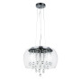 Зображення Світильник підвісний світлодіодний LED Levistella 800P8057 led (400*205) CL хром, плафон прозорий ИМ Light-Deco 
