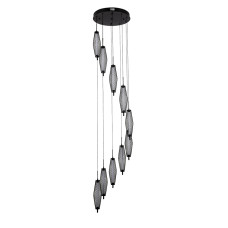 Люстра подвесная каскадная светодиодная LED Levistella 7813142-10 BK черная