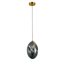 Світильник підвісний світлодіодний LED Levistella 800P3308L-1led (200*125) SM бронза, плафон чорний хром