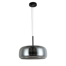Світильник підвісний світлодіодний LED Levistella 909XL158-1 led (330) BK+GY чорний, плафон сірий