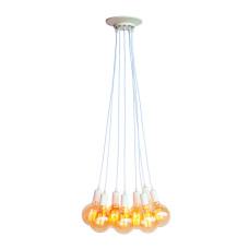 Люстра підвісна Лофт Light House LS-18680-8 WH біла