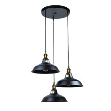 Светильник подвесной Levistella 7526857F-3M BK (300) черный + медь
