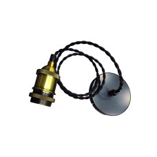 Світильник підвісний Levistella AMP12002-1 чорний + золото