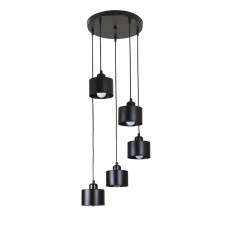 Люстра підвісна Levistella 752187F-5 BK (300) чорна