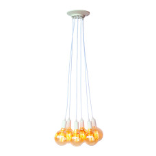 Світильник підвісний Лофт Light House LS-18680-6 WH білий