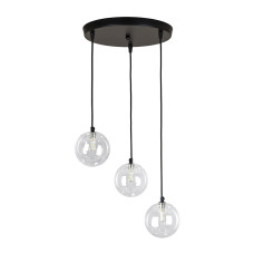 Підвісний світильник 761P120F-3 BK+CL (300)