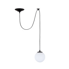 Світильник підвісний Light House LS-19447-1 BK+WH чорний, плафон білий 