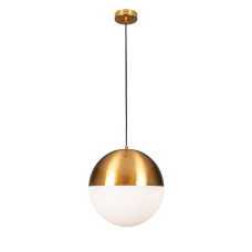 Світильник підвісний куля Levistella 7529815-1(300) BRZ+WH бронза + білий