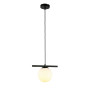 Изображение Светильник подвесной шар Levistella 7841023-1 (150mm) BK+WH черный, плафон белый ИМ Light-Deco 1 