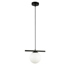 Светильник подвесной шар Levistella 7841023-1 (150mm) BK+WH черный, плафон белый