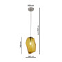 Изображение Підвісний світильник 91603-1 AMBER ИМ Light-Deco 1 