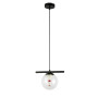 Изображение Светильник подвесной шар Levistella 7841023-1 (150mm) BK+CL черный, плафон прозрачный ИМ Light-Deco 
