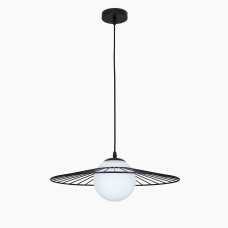 Люстра підвісна лофт Levistella 7529805-1 ВК+WH чорна+білий