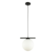 Светильник подвесной шар Levistella 7841023-1 (200mm) BK+WH черный, плафон белый
