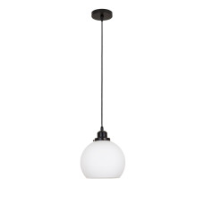 Люстра підвісна Лофт Light House LS-18640F-1 BK+WH чорний, плафон білий 