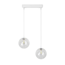 Світильник підвісний Levistella 761P120F-2 WH+CL (240) білий, плафон прозорий 