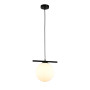 Изображение Светильник подвесной шар Levistella 7841023-1 (200mm) BK+WH черный, плафон белый ИМ Light-Deco 1 