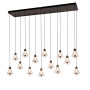 Изображение Підвісний світильник 999103F-14 (1100) LED BK+CL ИМ Light-Deco 1 