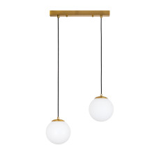 Світильник підвісний Levistella 756PR150F-2 BRZ+WH (350) бронза, плафон білий