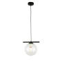 Изображение Светильник подвесной шар Levistella 7841023-1 (200mm) BK+CL черный, плафон прозрачный ИМ Light-Deco 1 