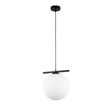Светильник подвесной шар Levistella 7841023-1 (250mm) BK+WH черный, плафон белый