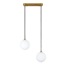 Світильник підвісної кулі Levistella 761P120F-2 BRZ+WH (240) бронза, плафон білий 