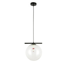 Светильник подвесной шар Levistella 7841023-1 (250mm) BK+CL черный, плафон прозрачный