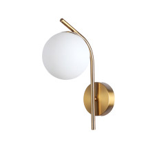 Настінний світильник Бра шар Levistella 7841011-1 GAB золото, плафон білий