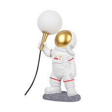 Світильник настільний, настільна лампа декоративна "космонавт" Levistella 784V1005-1 біла
