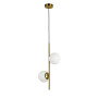 Зображення Світильник підвісний, кулі Levistella 7521015-2 BRZ+WH бронза, плафон білий  ИМ Light-Deco 