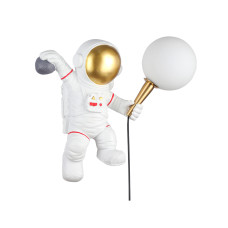 Настінний світильник Бра декоративний "космонавт" плафон справа Levistella 784V1005LW-1 білий