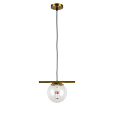 Светильник подвесной шар Levistella 7841023-1 (150mm) GAB+CL бронза, плафон прозрачный