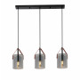 Изображение Люстра подвесная в стиле лофт Light House SRS-20404/3L Matte Black черная, плафон серый ИМ Light-Deco 