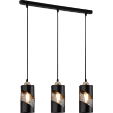 Люстра підвісна Light House SRS-19605/3 BK+FGD чорний + золото